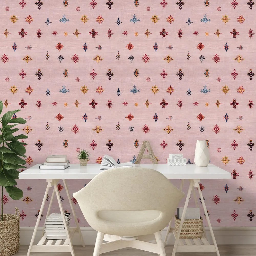 Самозалепващ тапет – Пастелни етно мотиви