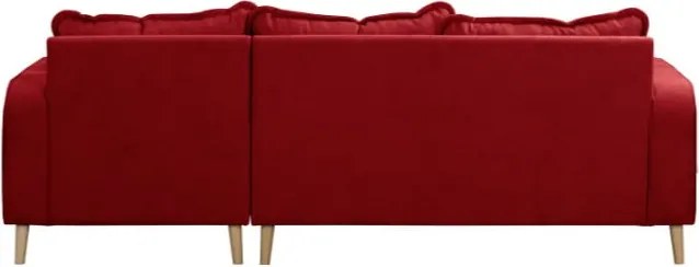 Червен ъглов диван (десен ъгъл) Beata - Ropez
