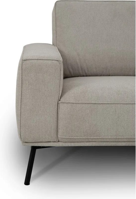 Сиво-бежов шенилов ъглов диван (десен ъгъл/L форма) Amsterdam – Scandic