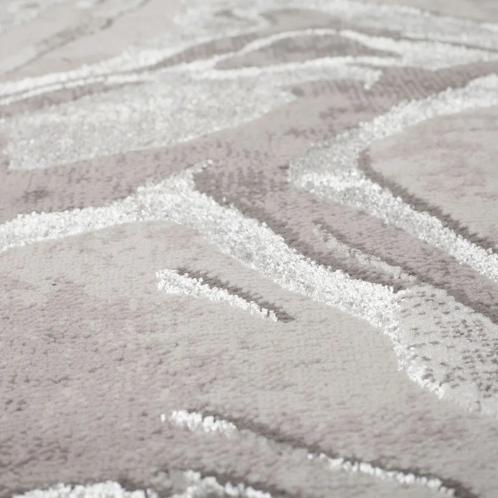 Сиво-сребърен килим 300x400 cm Marbled – Flair Rugs