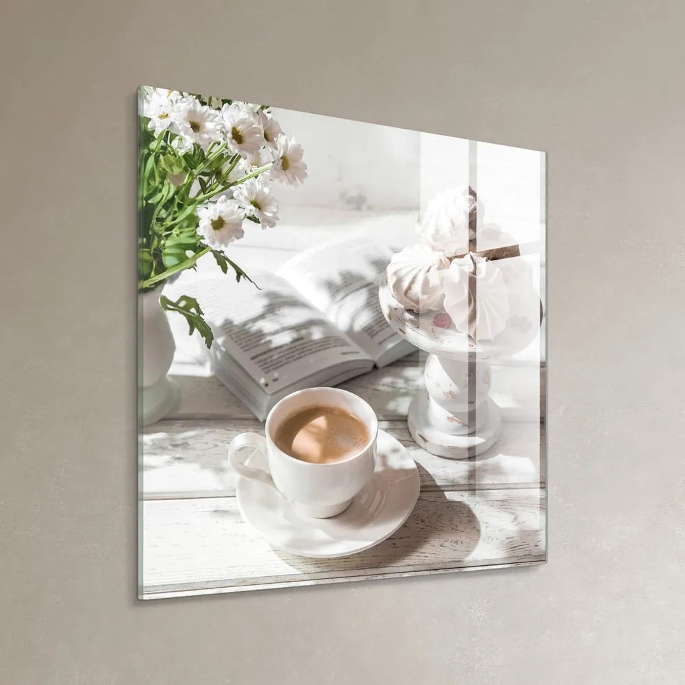 Картина върху стъкло 30x30 cm Meringue – Styler