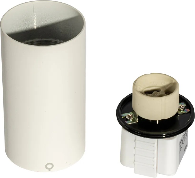 Модерен бял прожектор за 1-фазова релсова система GU10 35mm - Iconic Ruby Honey