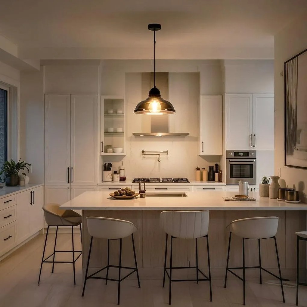 Пендел 2502-PVD-FU, черен/сив, 1xE27