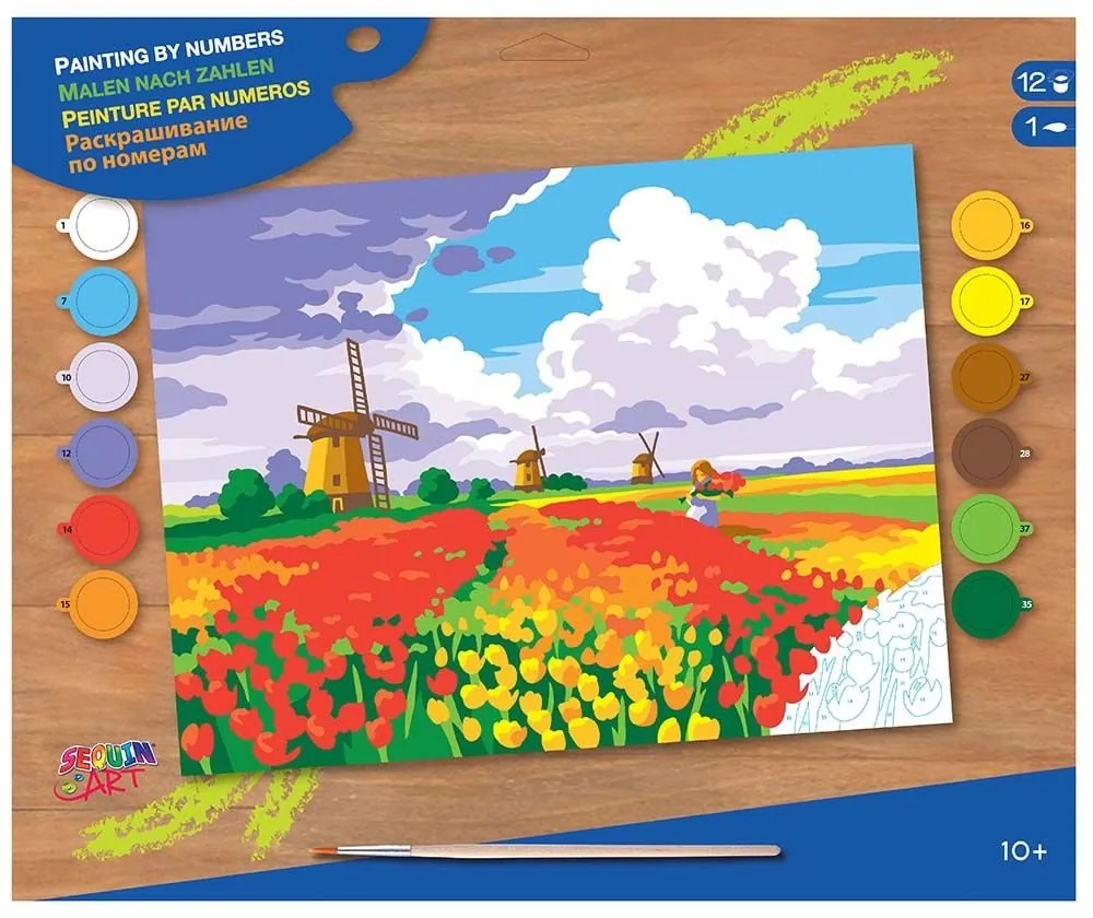 Sequin Art - Рисуване по номера - голям размер, Лалетата на Амстердам