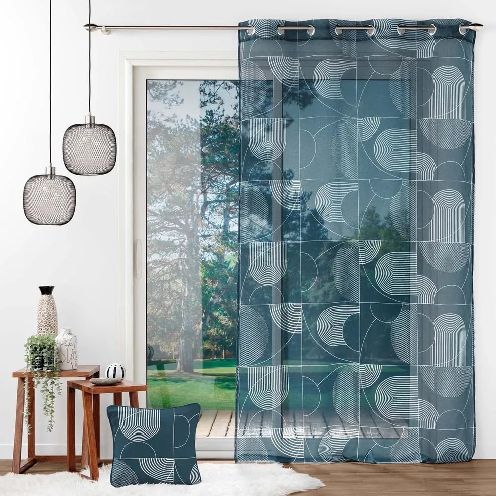 Тъмносиня завеса 140x280 cm Esquisse – douceur d'intérieur