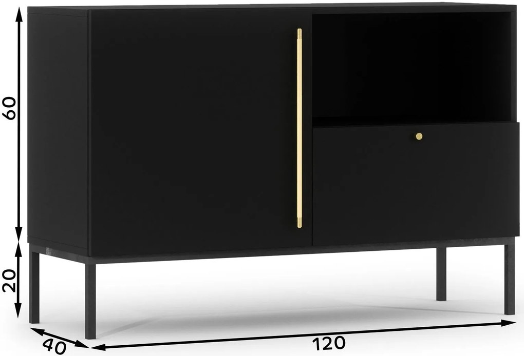 Бюфет Lazzy-Black