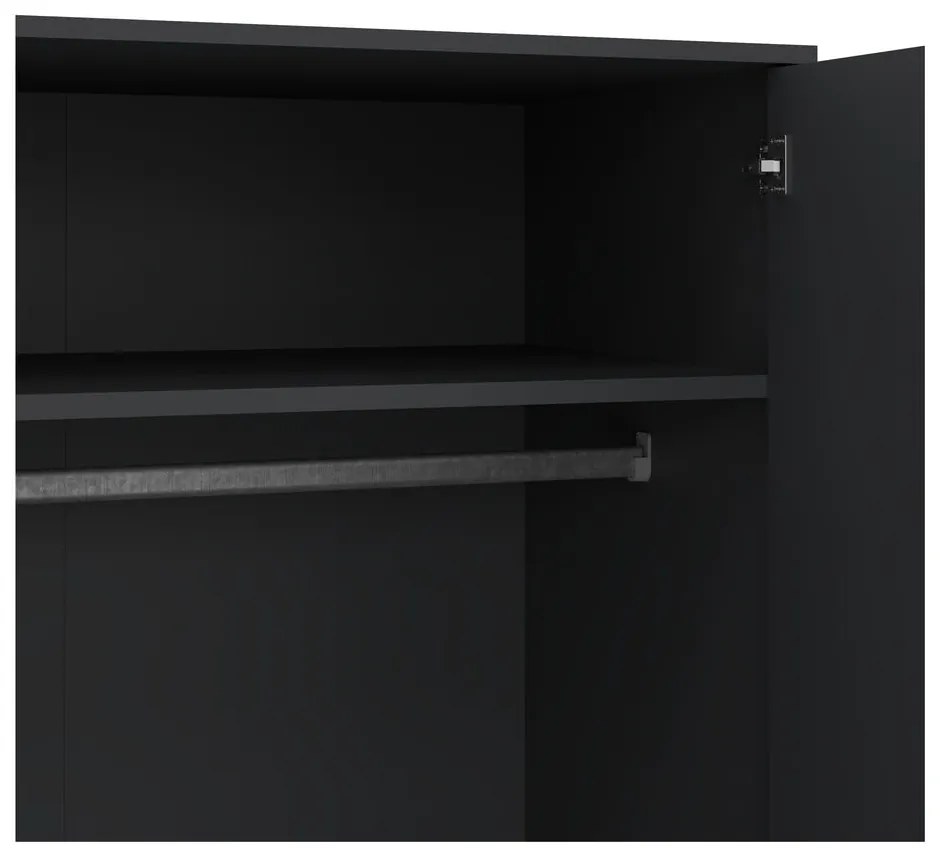 Гардероб антрацит 99x200 cm Bodo - Tvilum