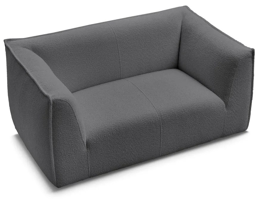 Тъмносив диван от прежда с примки от букле 170 cm Giorgia – Bobochic Paris