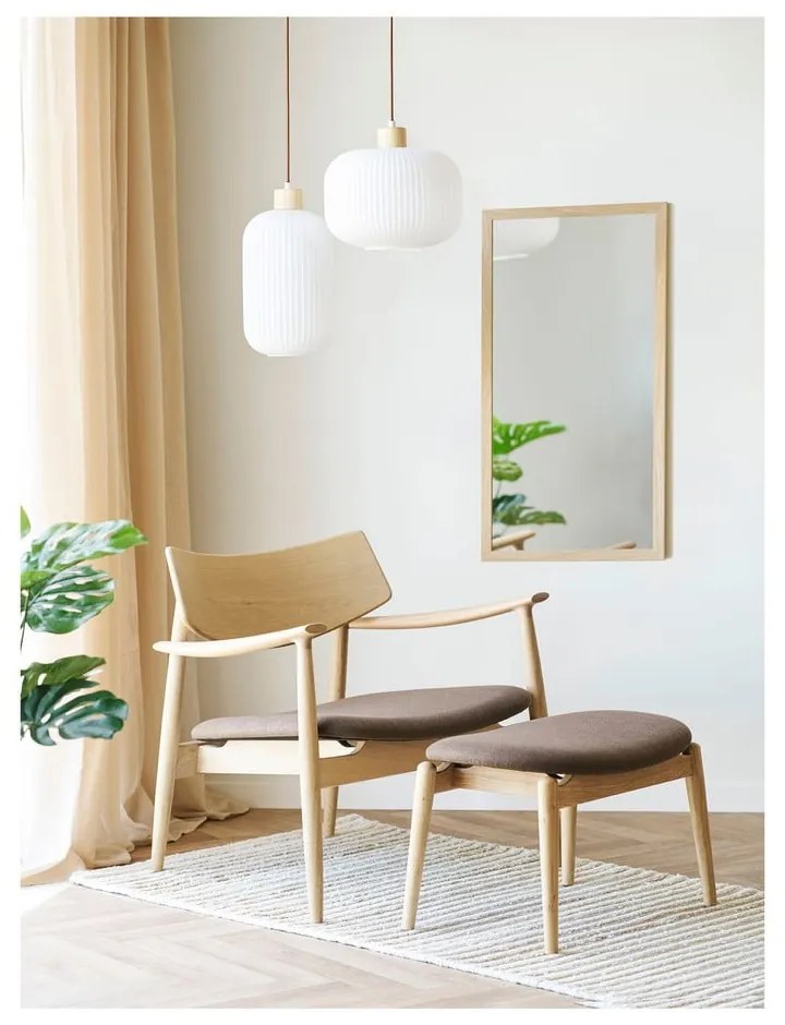 Кафяв фотьойл с табуретка Olvera – House Nordic