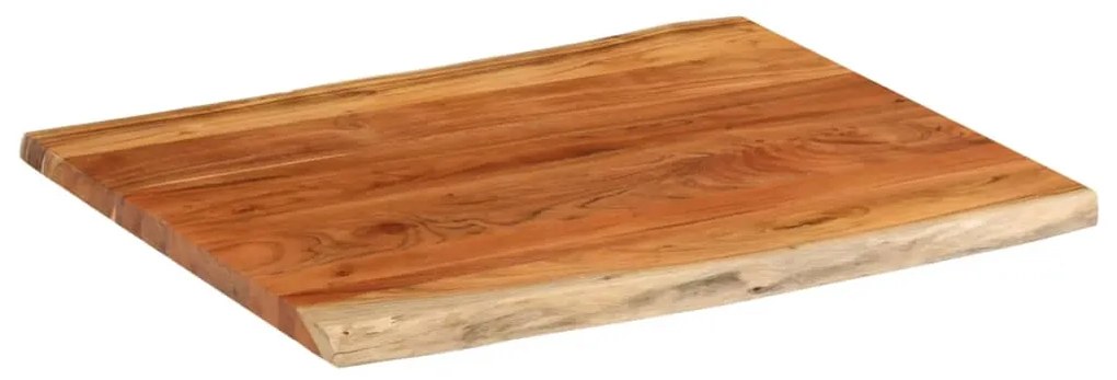 370628 vidaXL Плот за бюро, 100x80x2,5 см, правоъгълен, акация масив, жив ръб