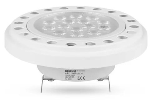 LED Крушка AR111 G53/12W/12V 3000K бял 30°