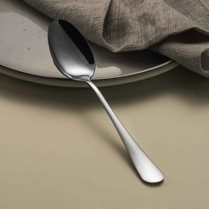 Комплект 3 бр лъжици за основно хранене Luigi Ferrero Prima FR-3181, Неръждаема стомана, Сребрист