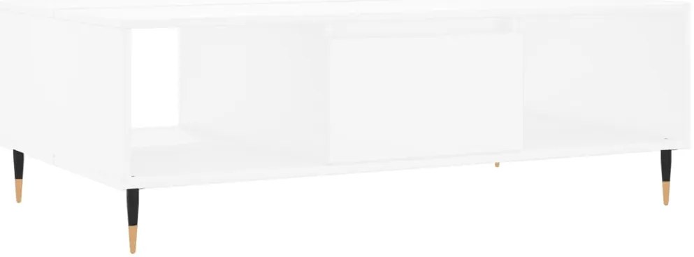 827076 vidaXL Кафе маса, бяла, 104x60x35 см, инженерно дърво