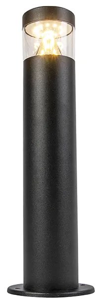 Модерна лампа за външен монтаж черна 40 см IP44 с LED - Roxy