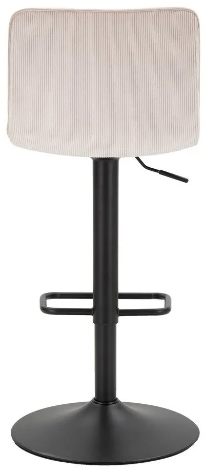 Бяло-черен бар стол с регулируема височина (височина на седалката 61 cm) Malia – Mauro Ferretti