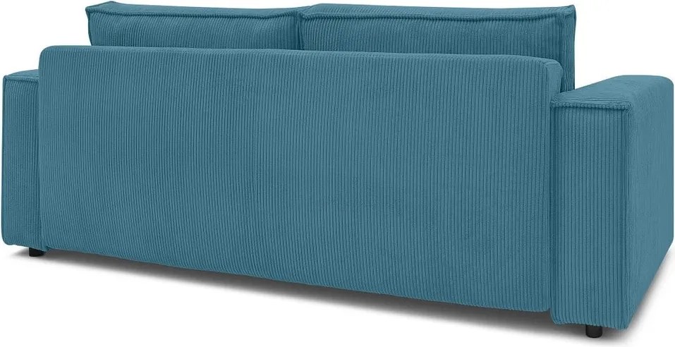 Тюркоаз сгъваем диван от рипсено кадифе 245 cm Nihad – Bobochic Paris