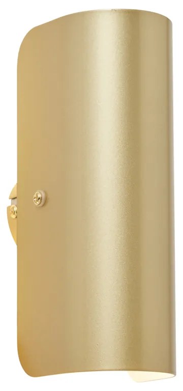 Модерна стенна лампа златна 2 светлини - Gotthard