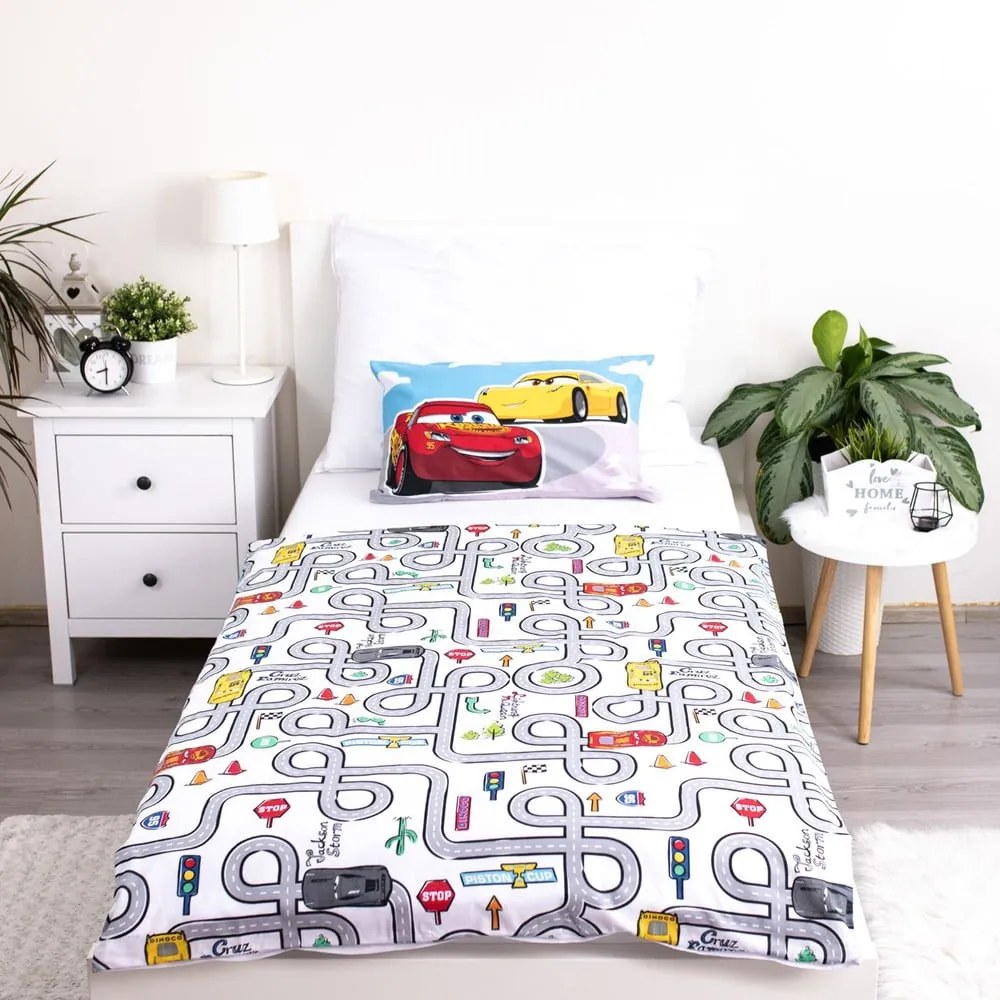 Памучно детско спално бельо за детско креватче 100x135 cm Cars – Jerry Fabrics