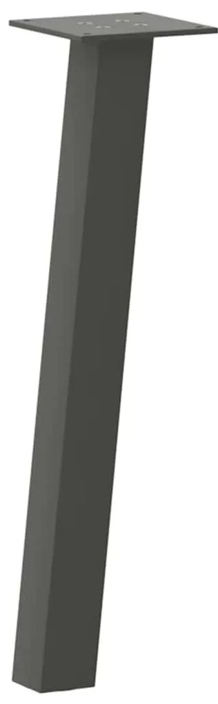 4012486 vidaXL Крака за масичка за кафе, 4 бр., антрацит, 30 см, стомана