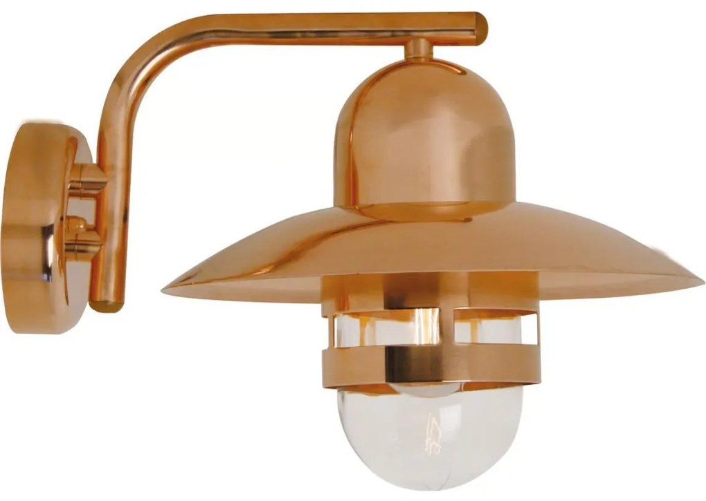 Nordlux - Външно стенно осветително тяло NIBE 1xE27/60W/230V IP54 медно