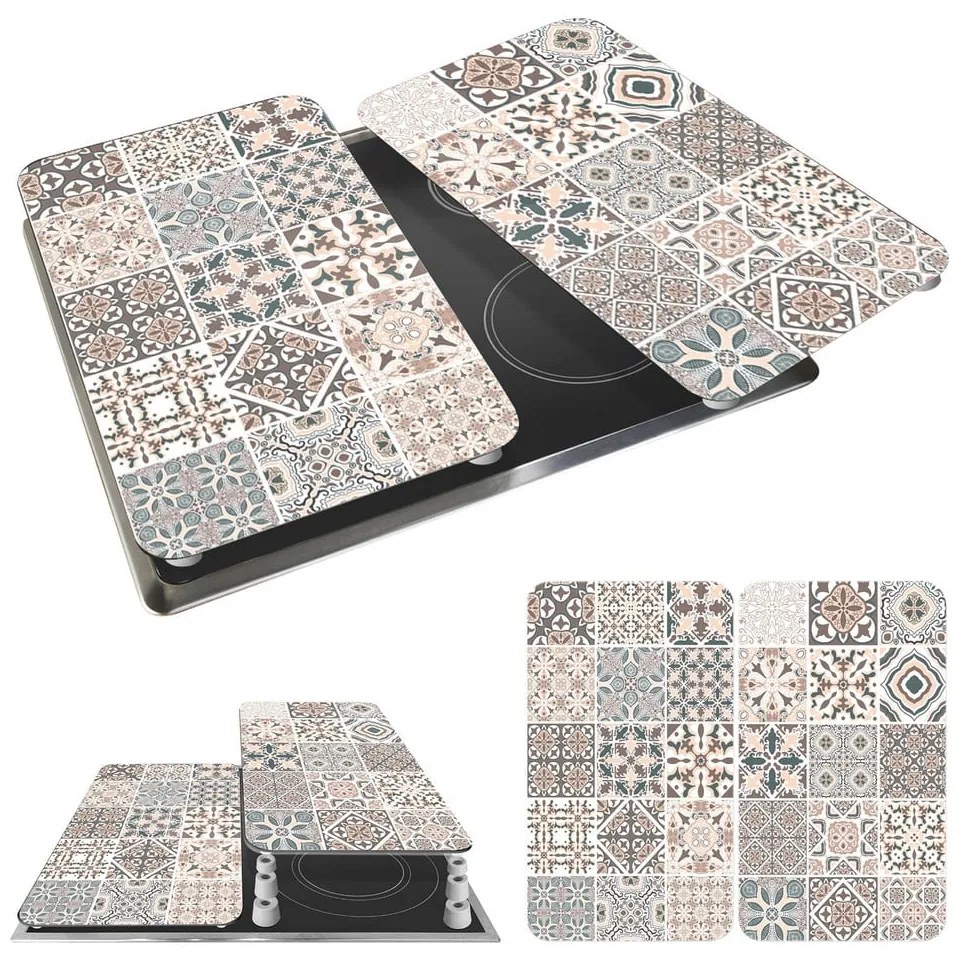 Комплект от 2 универсални капака за стъклени печки с плочки - Wenko