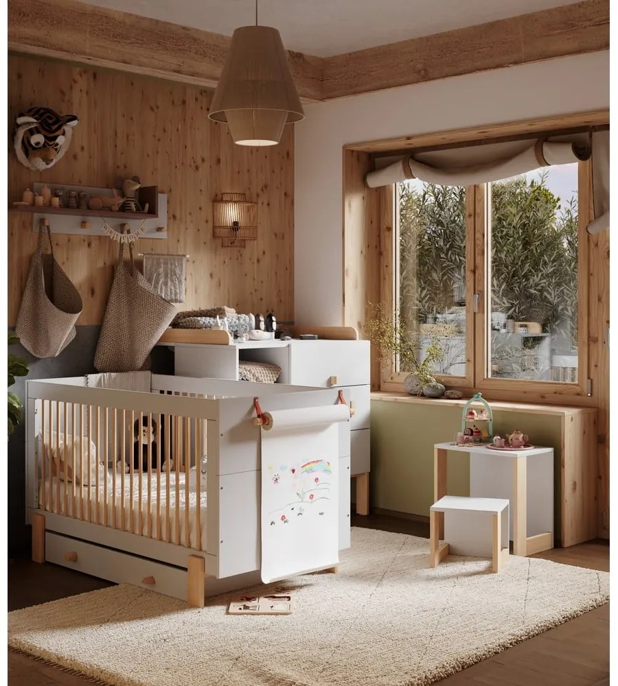 Светлосива маса за преобличане Cube - Pinio