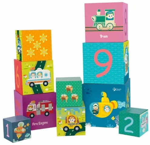 Classic world  -  Картонени кубчета за редене - транспортни средства