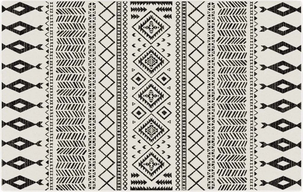 Килим за открито и закрито къс косъм шарен 190x300 см неплъзгащ