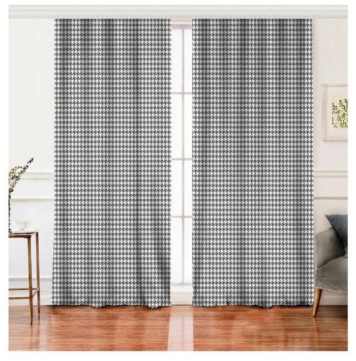 Бели/сиви пердета в комплект 2 бр. 140x260 cm – Mila Home