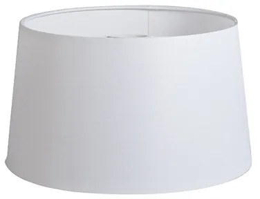 Ленен абажур бял кръгъл наклонен 35/30/20
