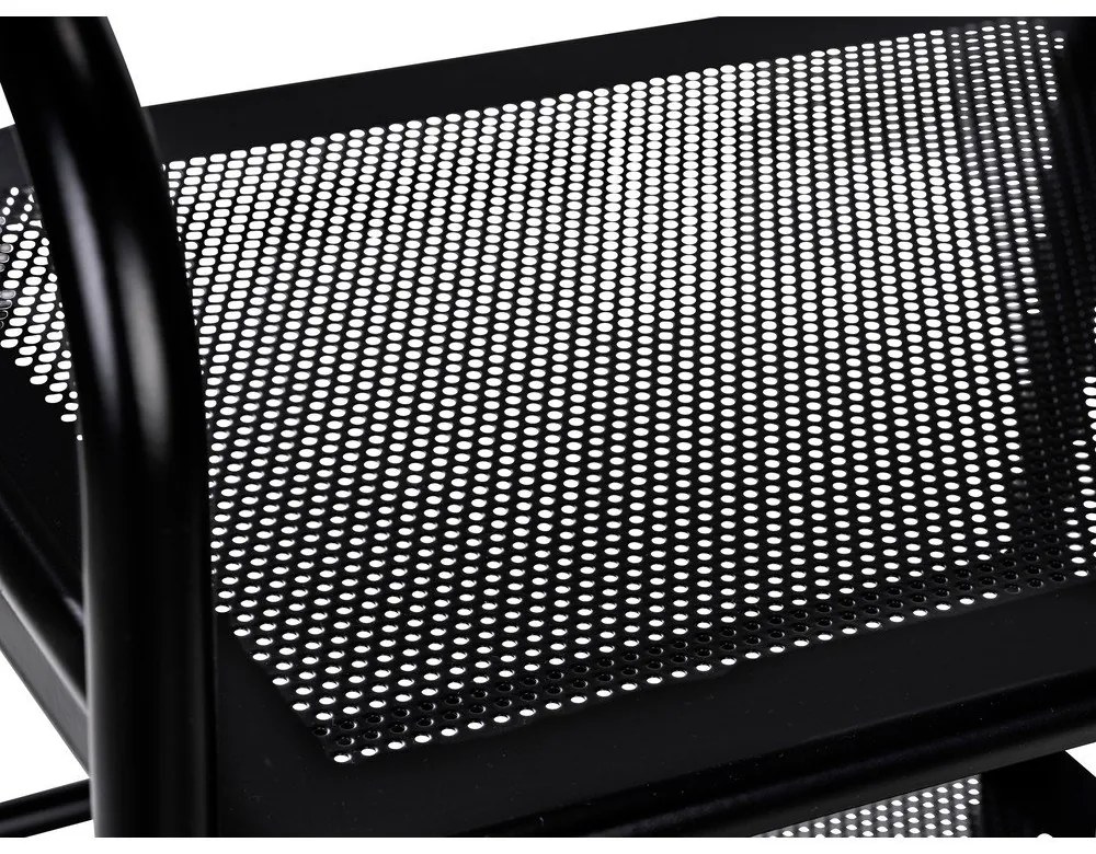 Черен метален подвижен стелаж 41x75 cm – Wenko