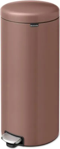 Кош за боклук с педал Brabantia NewIcon 1008853, 30 л, Плавно затваряне, Противоплъзгаща основа, Сатенено покритие, Кафяв