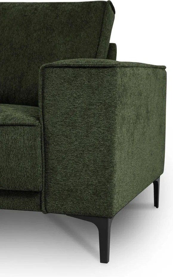 Зелен шенилов ъглов диван (ляв ъгъл) Copenhagen – Scandic