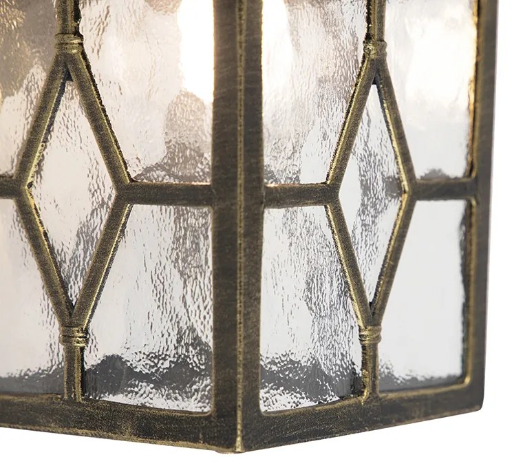 Романтична външна стенна лампа бронз - London