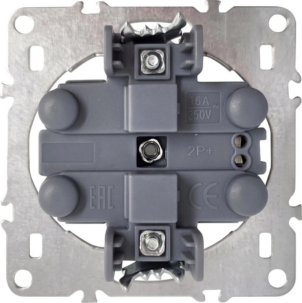 Двоен контакт със заземяване OSTE JNH002-G White