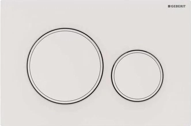 Geberit 115.882.01.1 - Бутон за промиване Sigma20 24,6x16,4 см бял