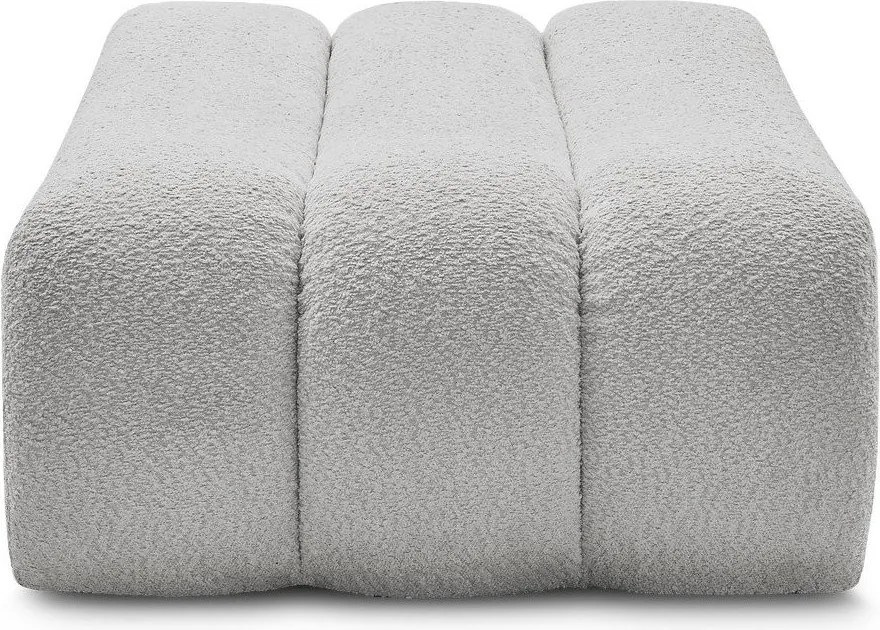 Светлосива табуретка от прежда с примки от букле Azra – Bobochic Paris