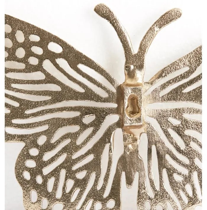 Метална декорация за стена 26x16 cm Butterfly – Light &amp; Living