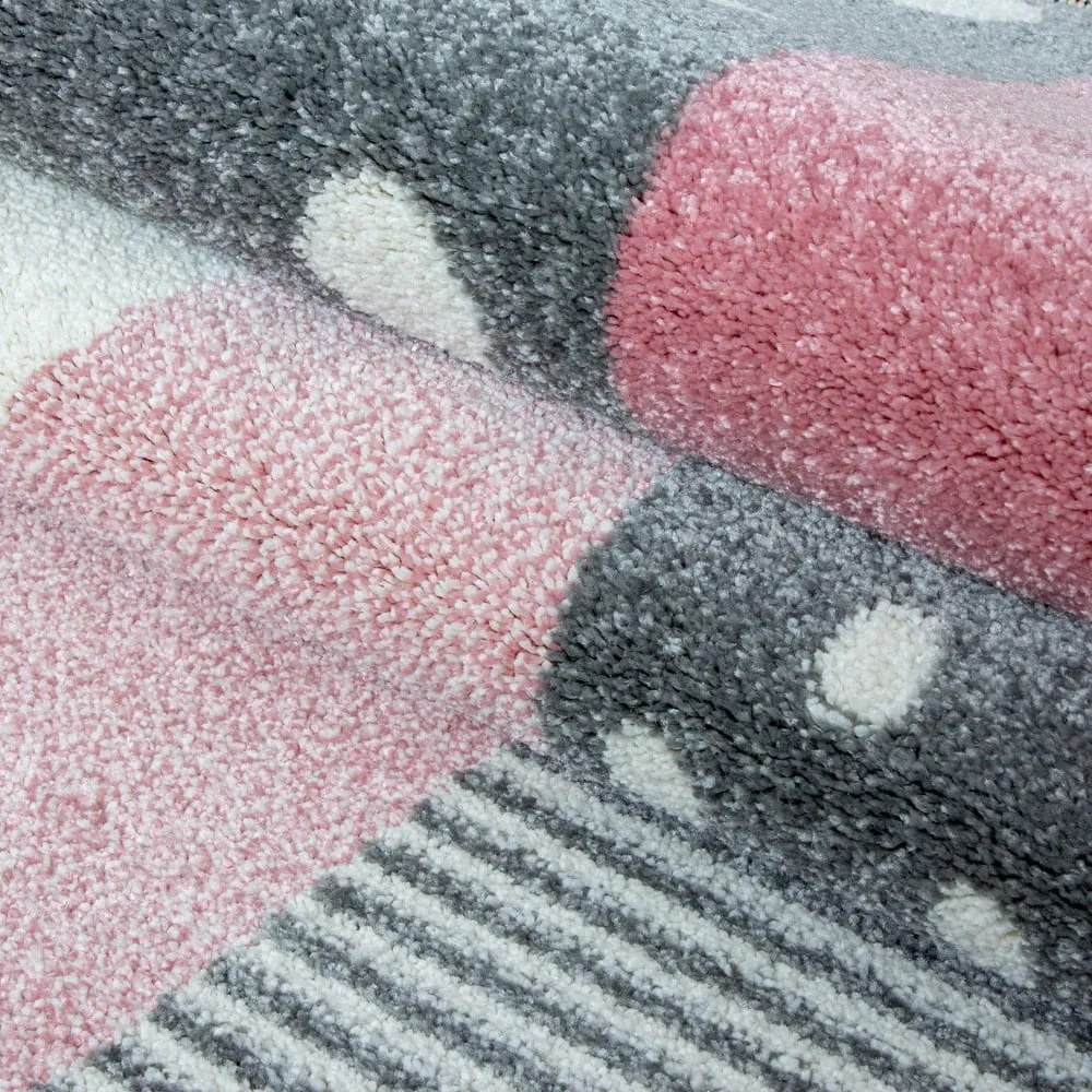 Розово-сив детски килим 140x200 cm Kids – Ayyildiz Carpets
