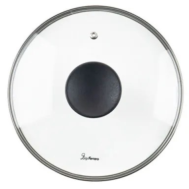 Тенджера Luigi Ferrero Prima FR-2244, 22x9.5 см, 3.1 л, Незалепващо покритие, Стъклен капак с отвор за пара, Индукция, Тъмносин