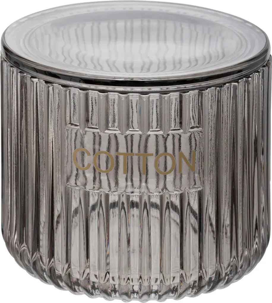 Контейнер за памук 5five Glass, Сив