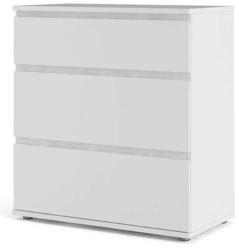 Бял нисък скрин 77x84 cm Nova – Tvilum