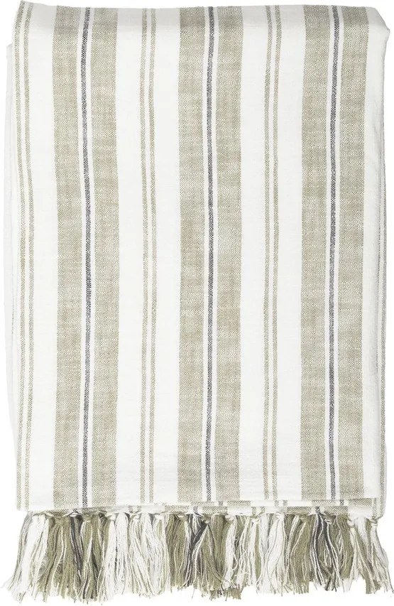 Зелено памучно одеяло 150x200 cm Indira – Tiseco Home Studio