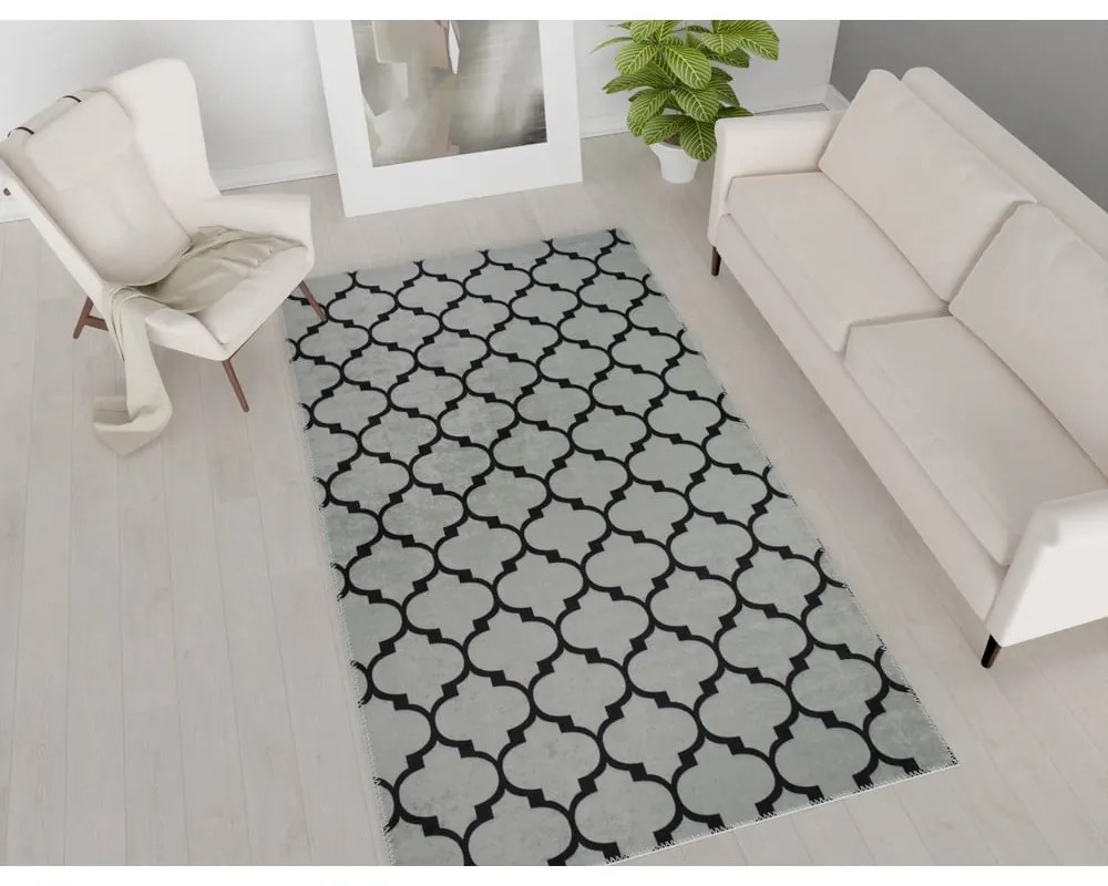 Сив килим за миене 80x50 cm - Vitaus