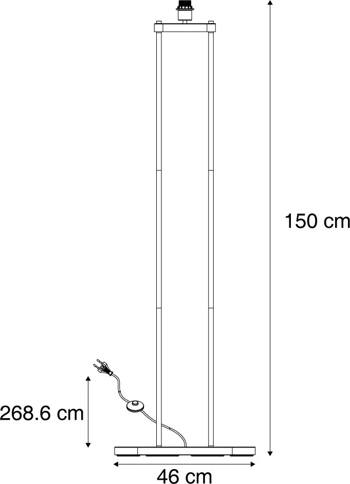 Модерна подова лампа бежова - Thijmen