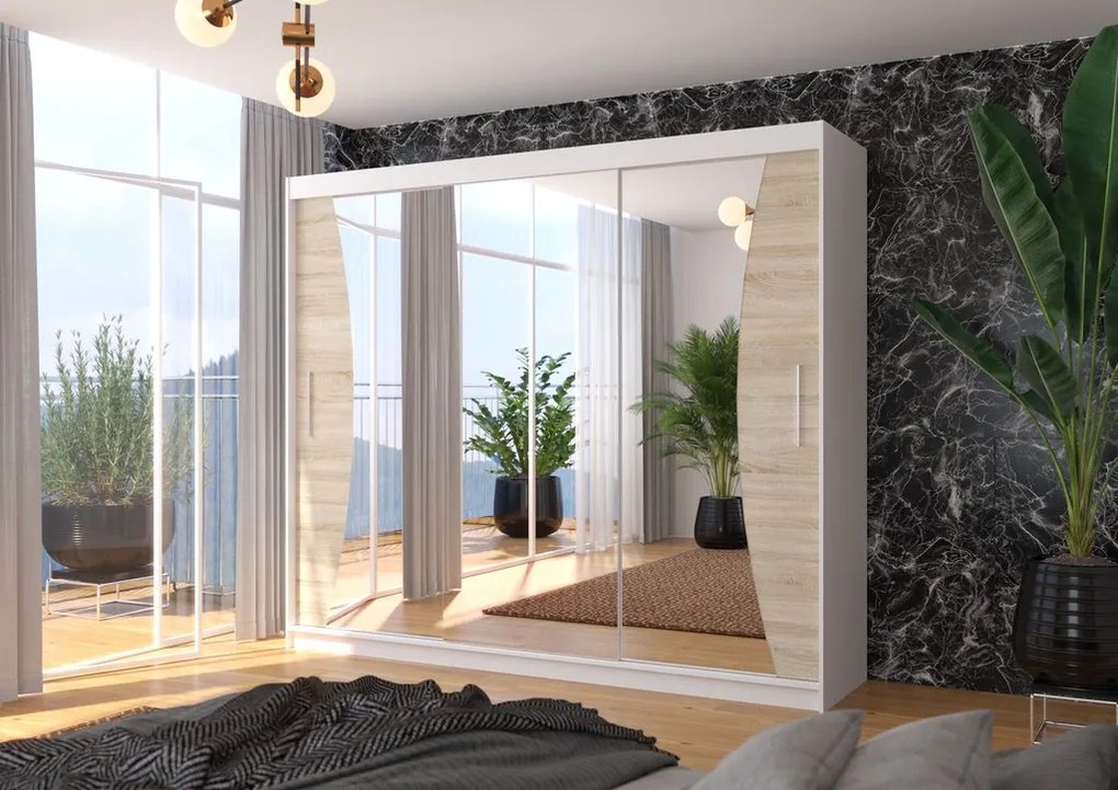 Гардероб Maribo 250 плъзгащ се-Leuko