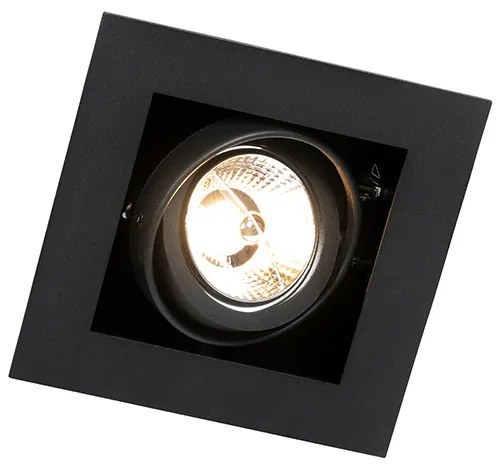 Модерен вграден прожектор черен регулируем - Oneon 70