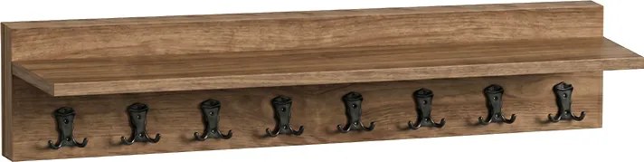 Sole melamine bedside table in walnut color 30x40x47,6см.