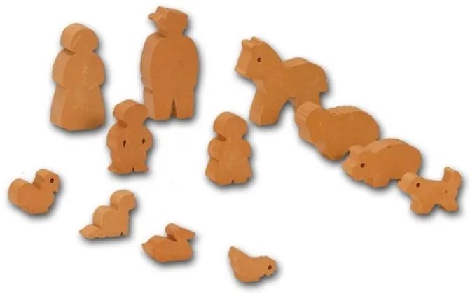 Teifoc - Комплект фигурки на хора и животни 10 бр