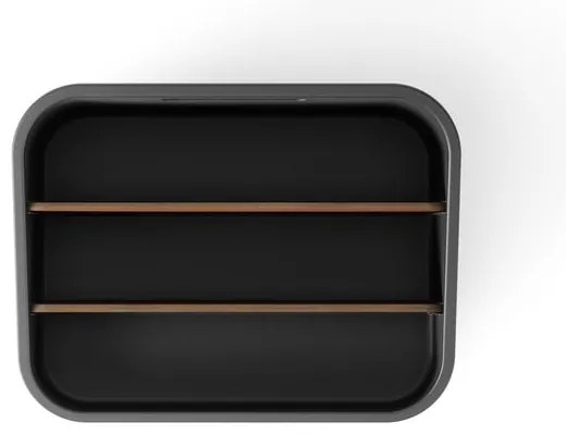 Черен органайзер за козметика за баня от рециклирана пластмаса Bellwood – Umbra